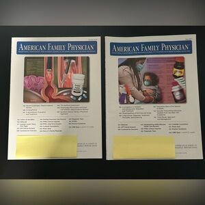Two Pack American Family Physician Journals